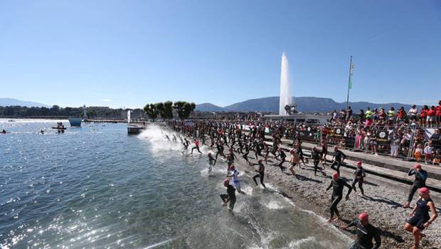 triathlon geneve revient course