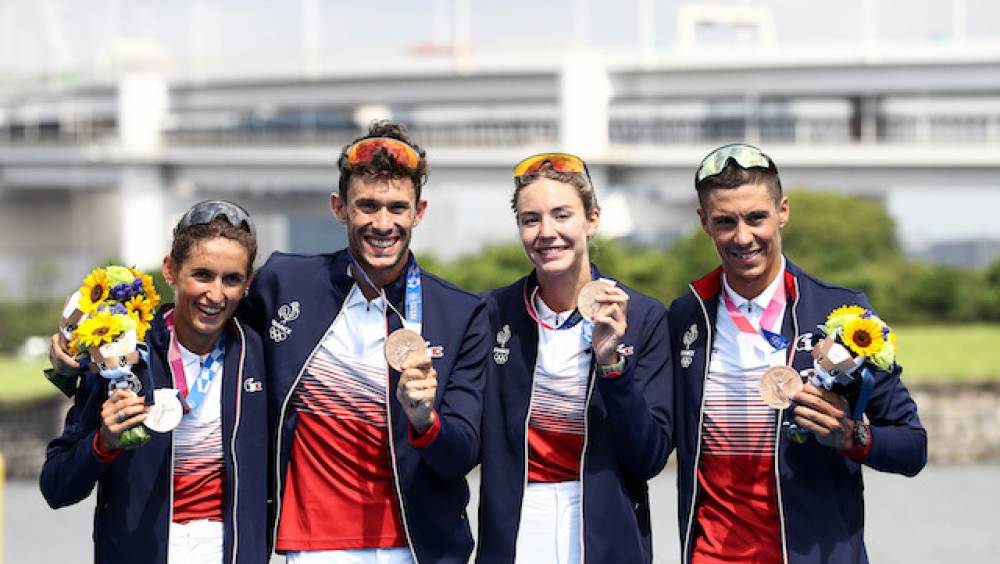jo tokyo le bronze pour le relais mixte tricolore
