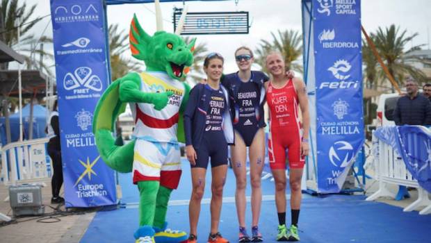 beaugrand et coninx vainqueurs triathlon melilla 2022