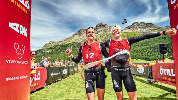 swimrun les francais en verve sur lotillo engadin 2022