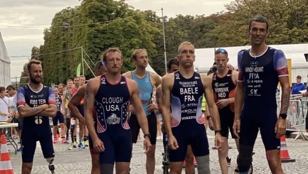 test event une reussite pour les paratriathletes malgre le format en duathlon
