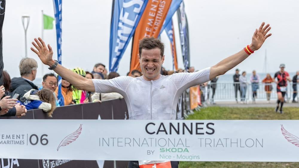 sicot et viain vainqueurs du cannes international triathlon 2024