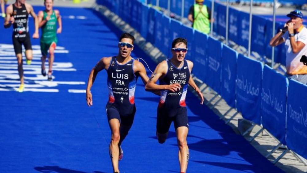 vincent luis leo bergere t100 triathlon world tour 2025