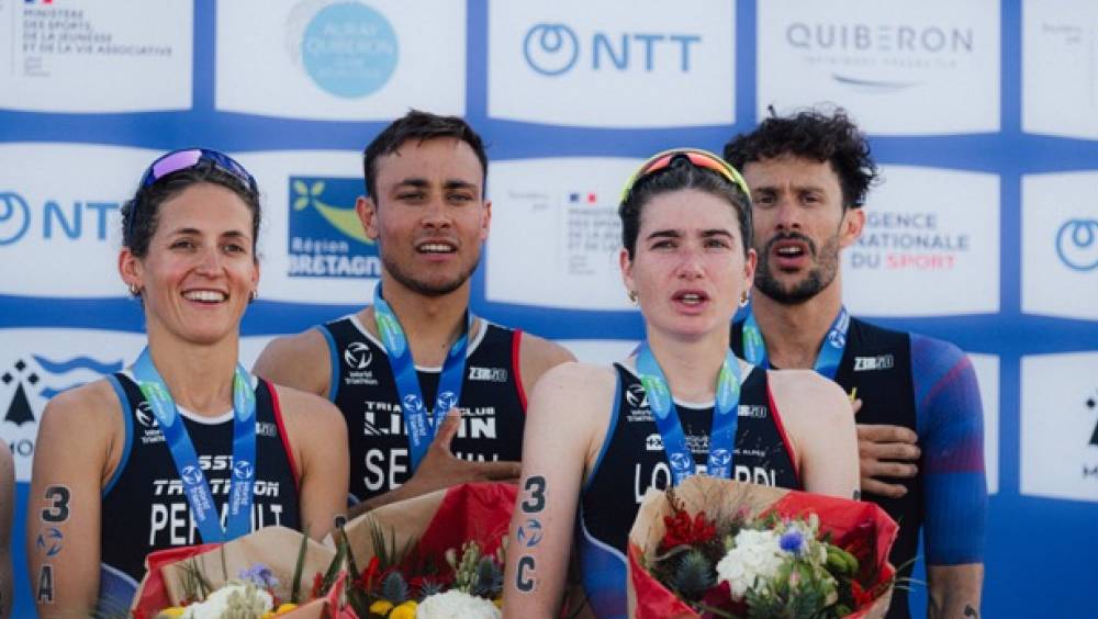 equipe france triathlon triple historique aux championnats monde quiberon